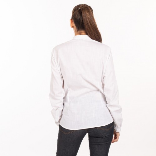 CAMISA CAMARERA FALSO LINO FLORA GARYS 2