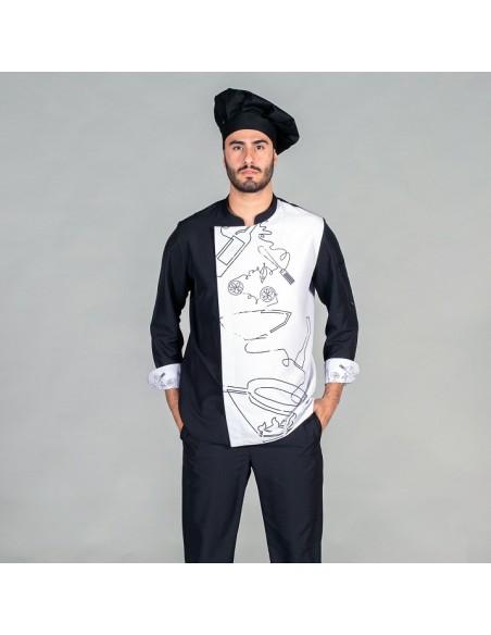 CHAQUETA COCINA UNISEX MICROFIBRA TORRES GARYS