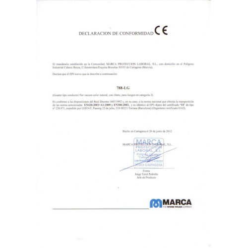 GUANTE CONDUCTOR PIEL FLOR NATURAL MARCA 2