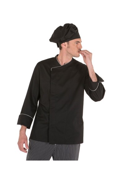 CHAQUETA COCINA ABAD NEGRO GARYS