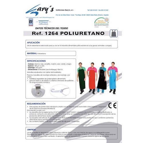 DELANTAL POLIURETANO ANDREW GARYS 2