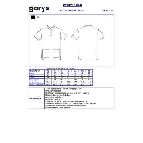 CASACA PELUQUERO NOGAL GARYS 2