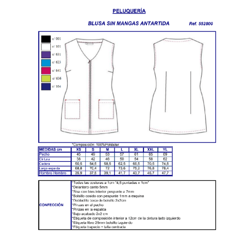 BLUSA PELUQUERIA ANTARTIDA GARYS 2