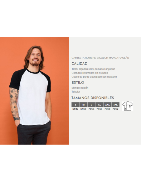 CAMISETA FUNKY MEN BICOLOR SOLS