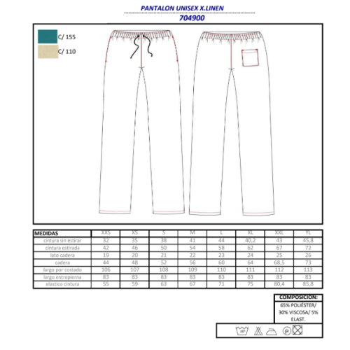 PANTALON SANITARIO 704900 GARYS 2