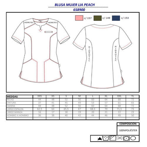 CASACA SANITARIA LIA PEACH GARYS 2