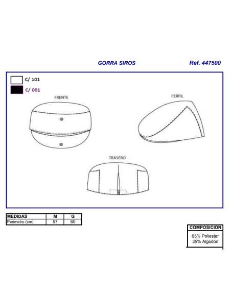 GORRA UNISEX SIROS GARYS