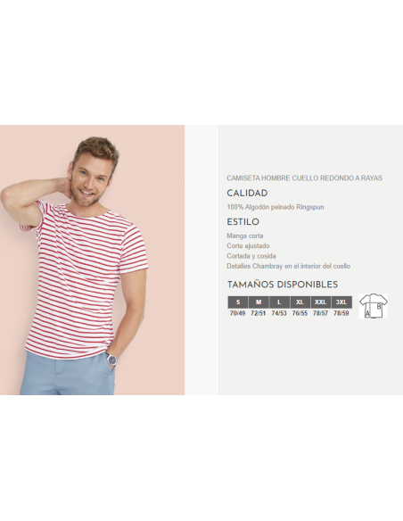 CAMISETA MILES MEN RAYAS SOLS