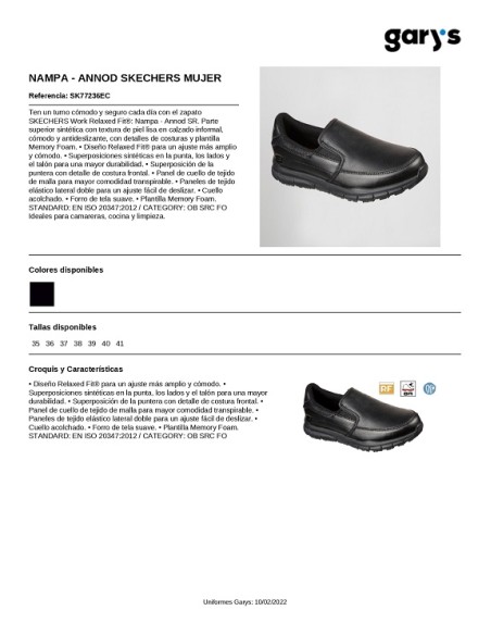 ZAPATO SKECHERS ANNOD MUJER