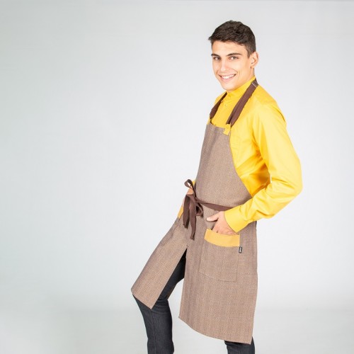DELANTAL PETO CHOCOLATE TIRA DOS COLORES GARYS 2