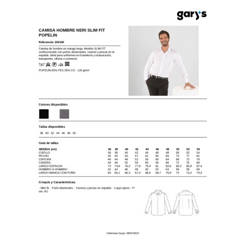 CAMISA HOMBRE NERI GARYS 2