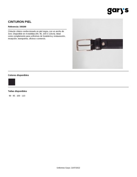 CINTURON PIEL 3302 GARYS