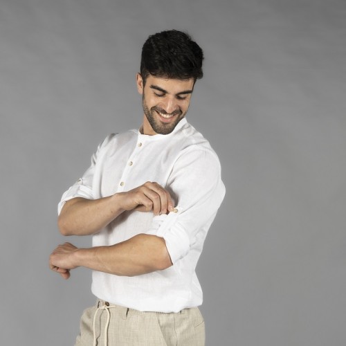 CAMISA HOMBRE LINO ALGODON TIWI GARYS 2