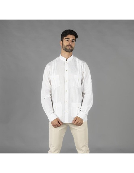 GUAYABERA HOMBRE CUELLO MAO BORNEO GARYS