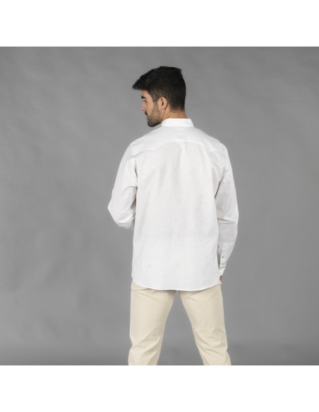 GUAYABERA HOMBRE CUELLO MAO BORNEO GARYS