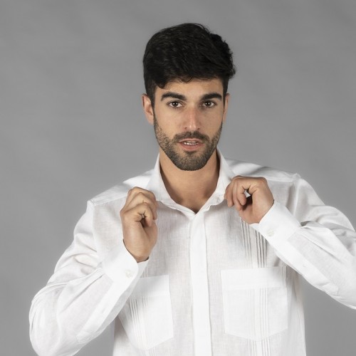 GUAYABERA HOMBRE CUELLO CAMISERO  SALOMON  GARYS 2