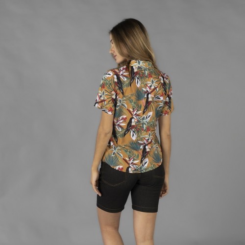 CAMISA  MUJER CUELLO SOLAPA HAWAIANA GARYS 2