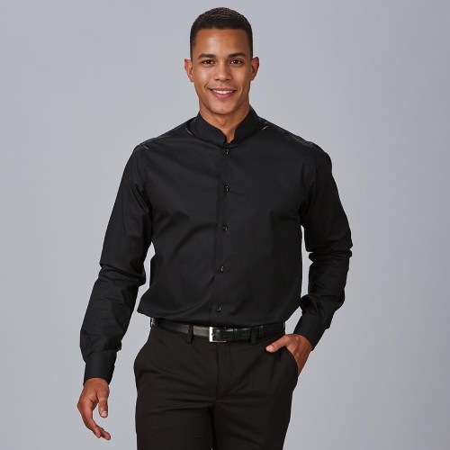 CAMISA HOMBRE CUELLO MAO M/L ELASTAN 260005 GARYS 2