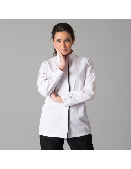 CHAQUETA COCINA MUJER MEDINA BLANCA GARYS
