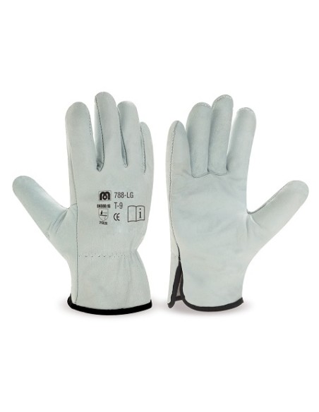 GUANTE CONDUCTOR PIEL FLOR NATURAL MARCA