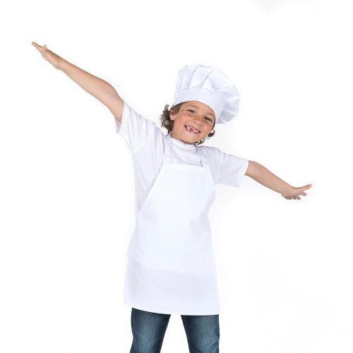 DELANTAL PETO INFANTIL BLANCO TALLA 4 11 GARYS