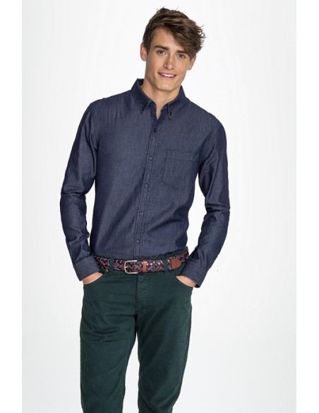 CAMISA BARRY MEN DENIM SOLS